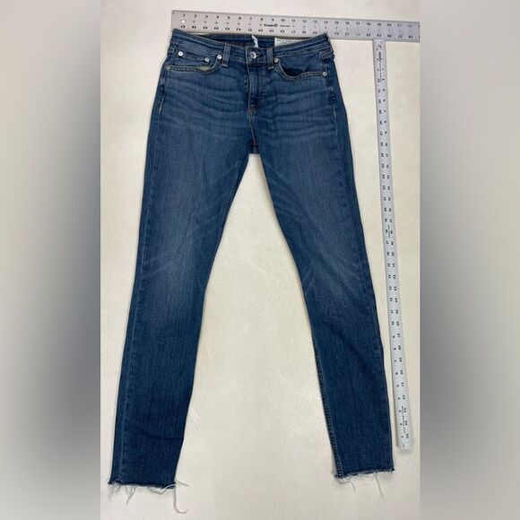 Rag & Bone Cate Mid Rise Skinny Denim Jeans Women Size 27 Blue - Picture 8 of 10